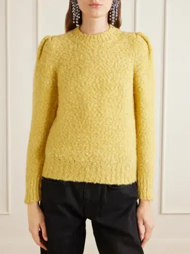 Isabel Marant Emma Gathered Wool-blend Bouclé Sweater | Thumbnail 3 Isabel Marant Emma Gathered Wool-blend Bouclé Sweater | Thumbnail 3