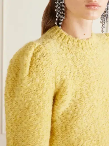 Isabel Marant Emma Gathered Wool-blend Bouclé Sweater | Thumbnail 5 Isabel Marant Emma Gathered Wool-blend Bouclé Sweater | Thumbnail 5