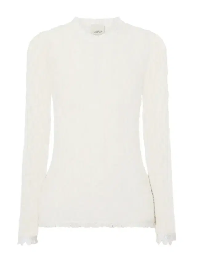 Isabel Marant Brany Scalloped Stretch-lace T-shirt
