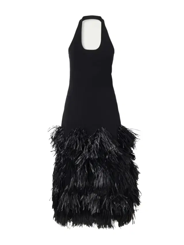 Elva Halterneck Stretch-jersey Midi Dress