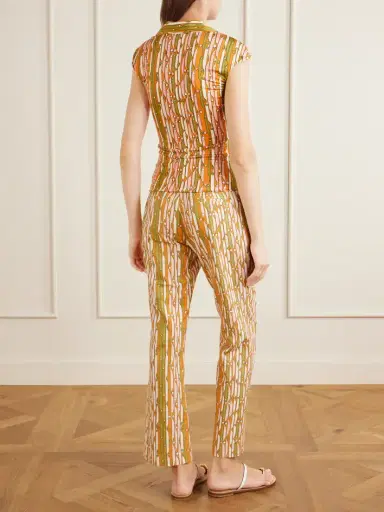 La DoubleJ Printed Stretch-jersey Top | Thumbnail 3