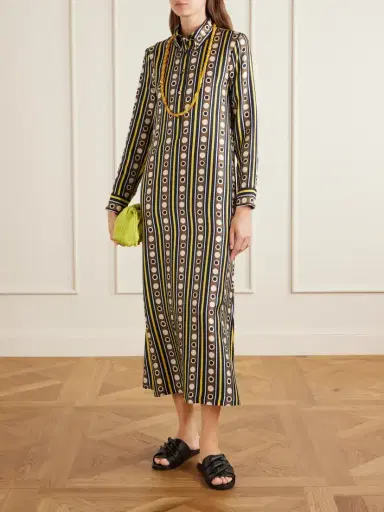 La DoubleJ Chemise Printed Silk-twill Maxi Dress | Thumbnail 2 La DoubleJ Chemise Printed Silk-twill Maxi Dress | Thumbnail 2