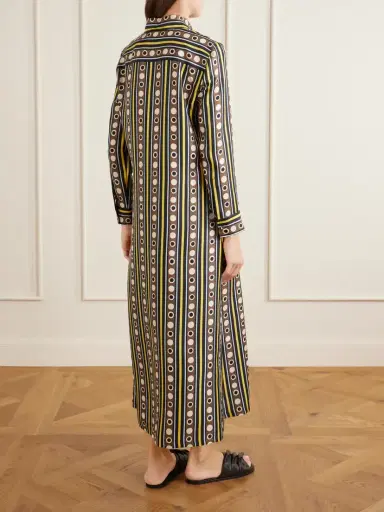 La DoubleJ Chemise Printed Silk-twill Maxi Dress | Thumbnail 3 La DoubleJ Chemise Printed Silk-twill Maxi Dress | Thumbnail 3