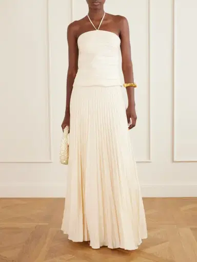 ANDRES OTALORA Saana Pleated Linen Maxi Skirt | Thumbnail 2 ANDRES OTALORA Saana Pleated Linen Maxi Skirt | Thumbnail 2