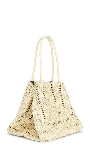 Madewell Large Eyelet Raffia Tote | Thumbnail 3 Madewell Large Eyelet Raffia Tote | Thumbnail 3