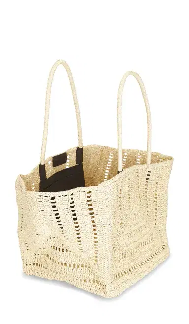 Madewell Large Eyelet Raffia Tote | Thumbnail 4 Madewell Large Eyelet Raffia Tote | Thumbnail 4