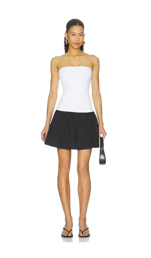 Susana Monaco Poplin Tube Drop Waist Dress