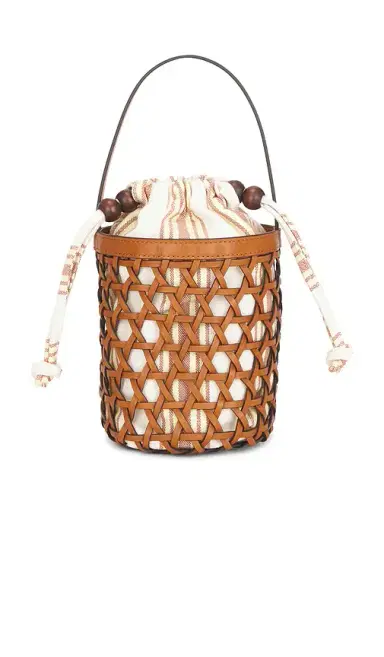Loeffler Randall Laith Stripe Canvas & Beads Bucket Bag | Thumbnail 2
