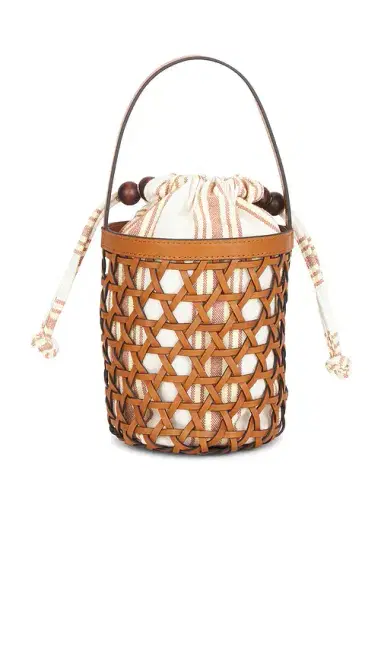 Loeffler Randall Laith Stripe Canvas & Beads Bucket Bag | Thumbnail 3