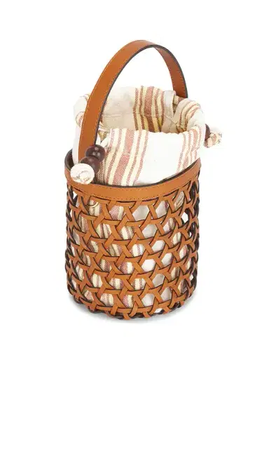 Loeffler Randall Laith Stripe Canvas & Beads Bucket Bag | Thumbnail 5