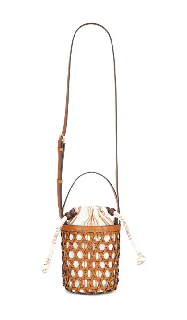 Loeffler Randall Laith Stripe Canvas & Beads Bucket Bag | Thumbnail 1