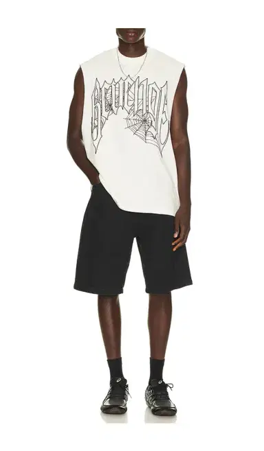 Revenge Web Cross Cut Off Tee | Thumbnail 3