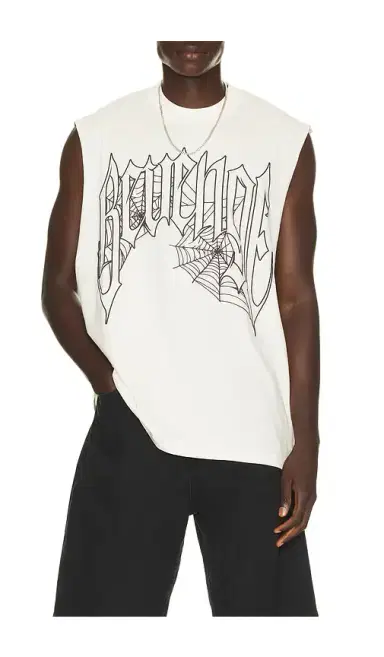 Revenge Web Cross Cut Off Tee | Thumbnail 1