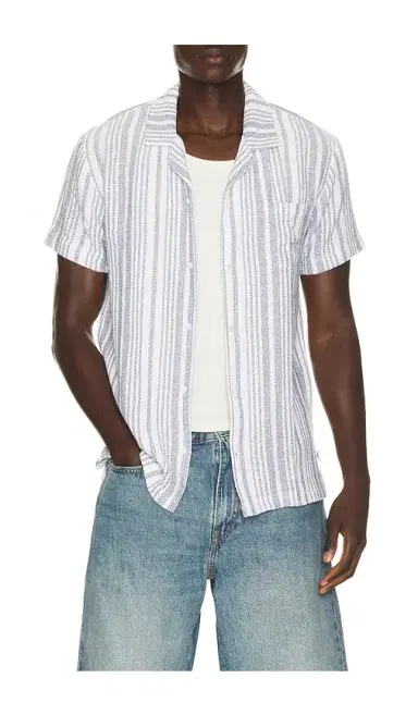 Vintage Summer Basket Weave Camp Shirt | Thumbnail 1