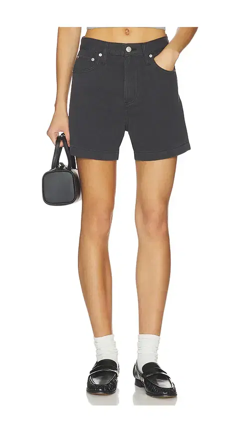 PISTOLA Kimora High Rise A-Line Linen Shorts