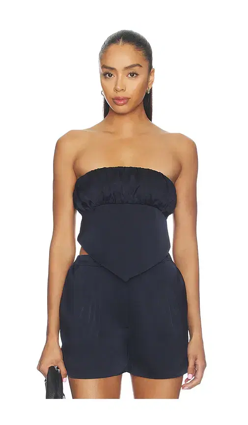 Susana Monaco Satin Scarf Tube Top