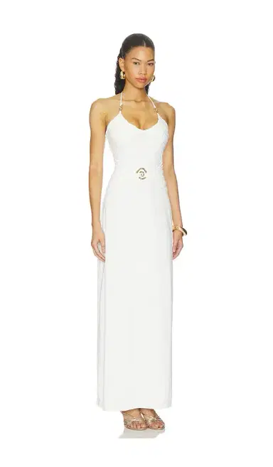 Runaway The Label Nina Ruched Halter Maxi Dress | Thumbnail 2