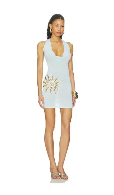 Runaway The Label Yasmina Plunge Cowl Knit Mini Dress | Thumbnail 2