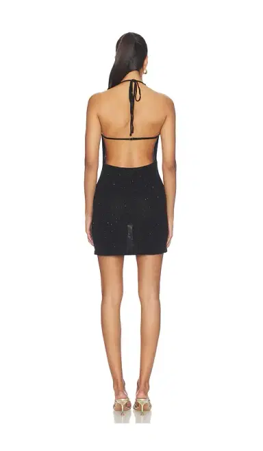 Runaway The Label Yasmina Plunge Cowl Knit Mini Dress | Thumbnail 3