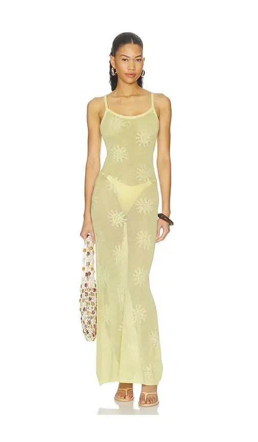 Runaway The Label Lene Scoop Neck Knit Maxi Dress