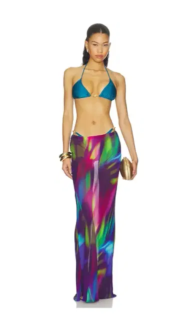Runaway The Label Cyrus Low Waist Sheer Maxi Skirt | Thumbnail 5