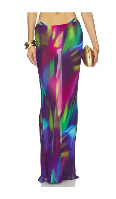 Runaway The Label Cyrus Low Waist Sheer Maxi Skirt | Thumbnail 1