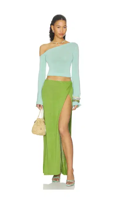 Runaway The Label Kiva High Side Slit Maxi Skirt | Thumbnail 5