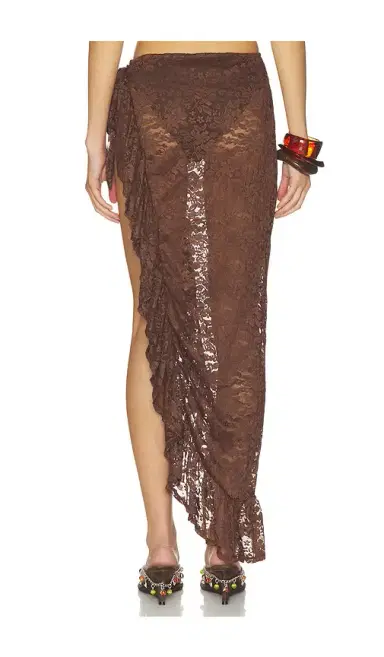 Runaway The Label Briana Wrap Wavy Hem Maxi Skirt | Thumbnail 4 Runaway The Label Briana Wrap Wavy Hem Maxi Skirt | Thumbnail 4