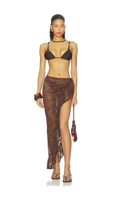 Runaway The Label Briana Wrap Wavy Hem Maxi Skirt | Thumbnail 5 Runaway The Label Briana Wrap Wavy Hem Maxi Skirt | Thumbnail 5