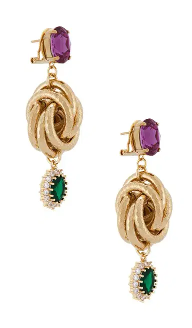 Anton Heunis Omega Clasp Knot & Charm Pendant Earrings | Thumbnail 2 Anton Heunis Omega Clasp Knot & Charm Pendant Earrings | Thumbnail 2