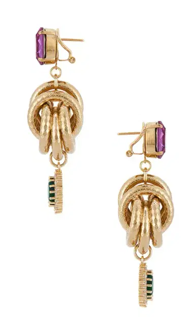 Anton Heunis Omega Clasp Knot & Charm Pendant Earrings | Thumbnail 3 Anton Heunis Omega Clasp Knot & Charm Pendant Earrings | Thumbnail 3