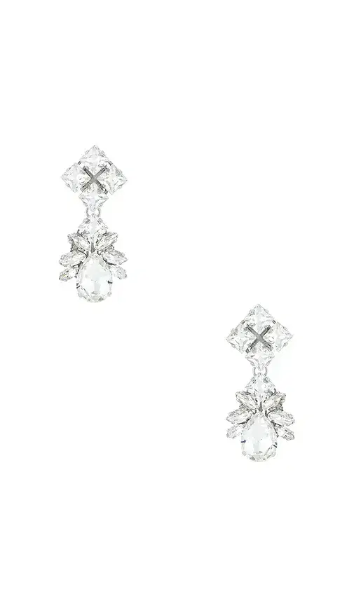 Anton Heunis Omega Clasp Pixel & Drop Pendant Earrings