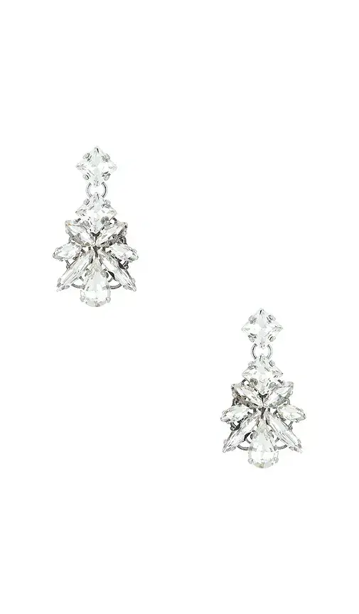 Anton Heunis Pixel Post With Leaves Pendant Earrings