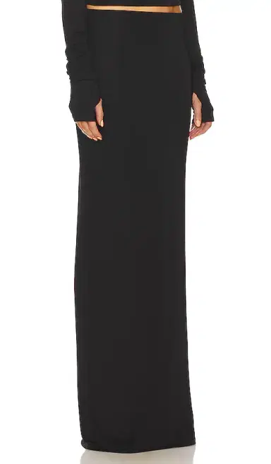 Helsa Matte Jersey Slim Skirt | Thumbnail 2