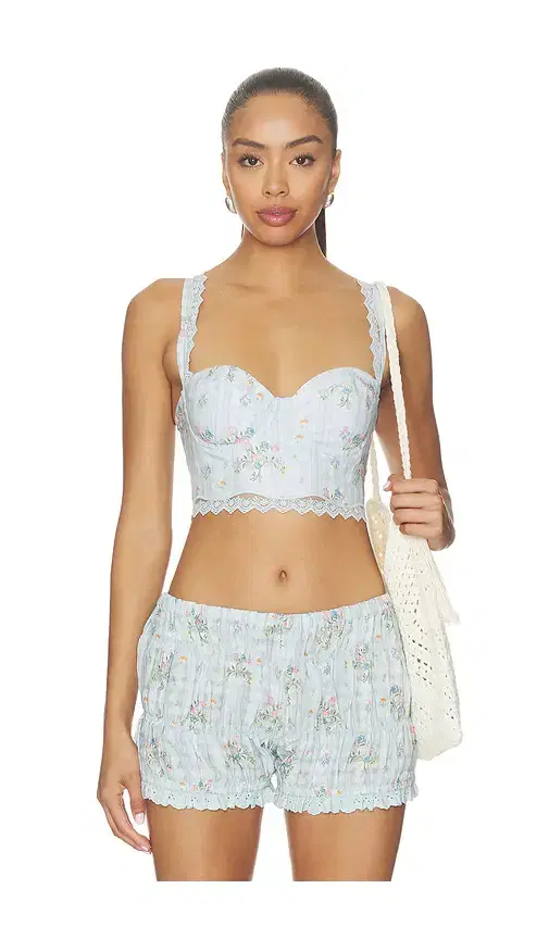 Agua Bendita Jovie Bleu Top