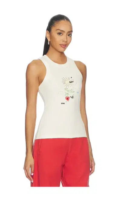 Never Fully Dressed Cream Celestial Rib Tank | Thumbnail 2