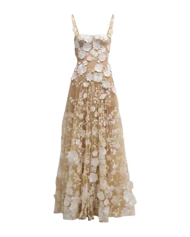 Bronx and Banco Jasmine Sleeveless Floral Applique Gown | Thumbnail 1 Bronx and Banco Jasmine Sleeveless Floral Applique Gown | Thumbnail 1