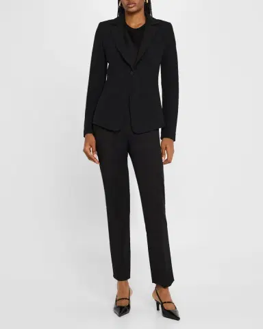 Emporio Armani Single-Button Stretch Jersey Jacket | Thumbnail 2 Emporio Armani Single-Button Stretch Jersey Jacket | Thumbnail 2