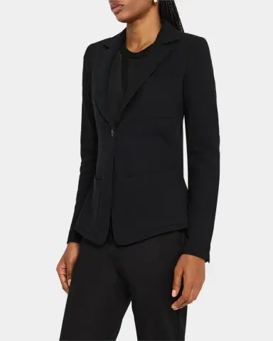 Emporio Armani Single-Button Stretch Jersey Jacket | Thumbnail 4 Emporio Armani Single-Button Stretch Jersey Jacket | Thumbnail 4