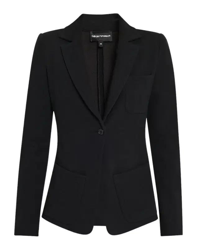 Emporio Armani Single-Button Stretch Jersey Jacket