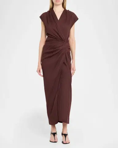 Proenza Schouler Bettina Dress in Linen-Blend | Thumbnail 2