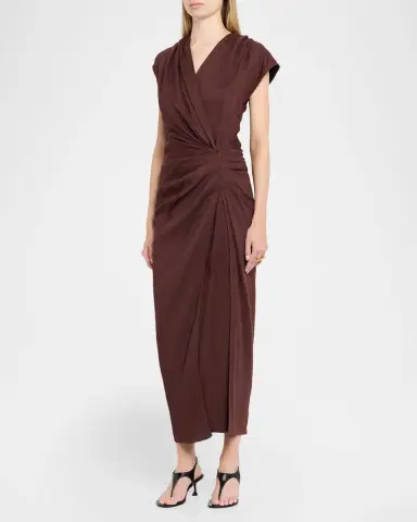Proenza Schouler Bettina Dress in Linen-Blend | Thumbnail 4