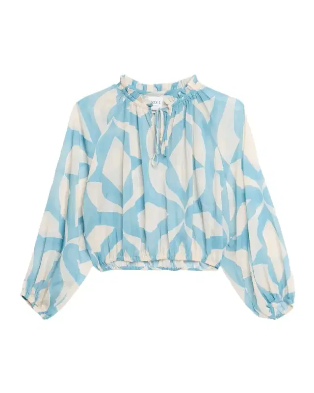 MISA Los Angeles Alene Ruffled High-Neck Top