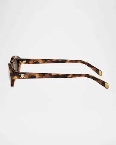 CELINE Triomphe Mini 54mm Oval Sunglasses | Thumbnail 3
