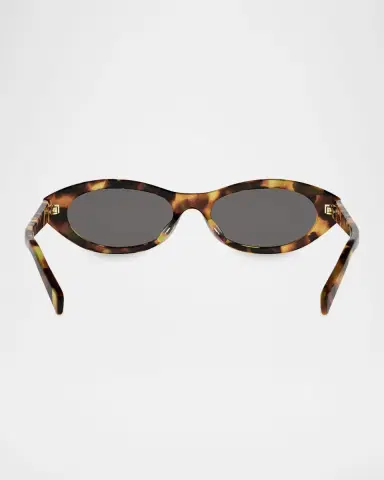 CELINE Triomphe Mini 54mm Oval Sunglasses | Thumbnail 5
