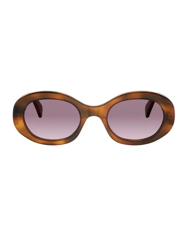 CELINE Triomphe 52mm Oval Sunglasses