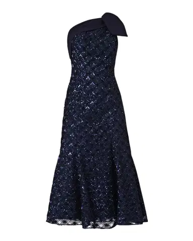 Shoshanna Selina One-Shoulder Sequin Midi Dress | Thumbnail 1 Shoshanna Selina One-Shoulder Sequin Midi Dress | Thumbnail 1