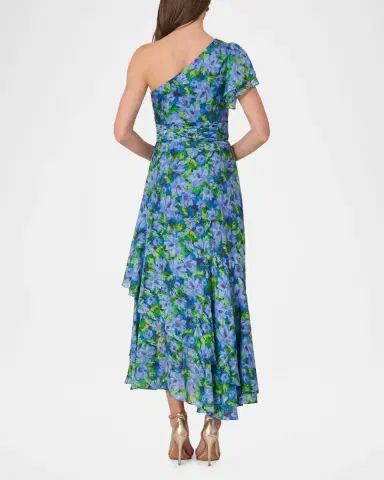 Shoshanna Melody One-Shoulder Floral Tiered Maxi Dress | Thumbnail 3 Shoshanna Melody One-Shoulder Floral Tiered Maxi Dress | Thumbnail 3