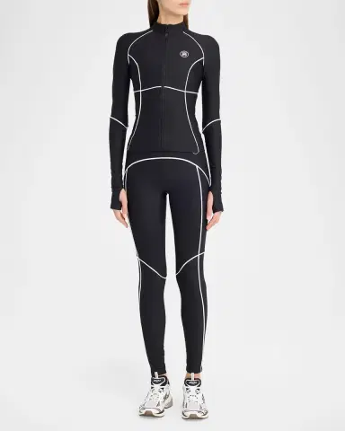 AMIRI MA Logo Contrast-Trim Zip-Front Top | Thumbnail 2 AMIRI MA Logo Contrast-Trim Zip-Front Top | Thumbnail 2