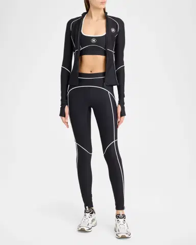AMIRI MA Logo Contrast-Trim Zip-Front Top | Thumbnail 6 AMIRI MA Logo Contrast-Trim Zip-Front Top | Thumbnail 6